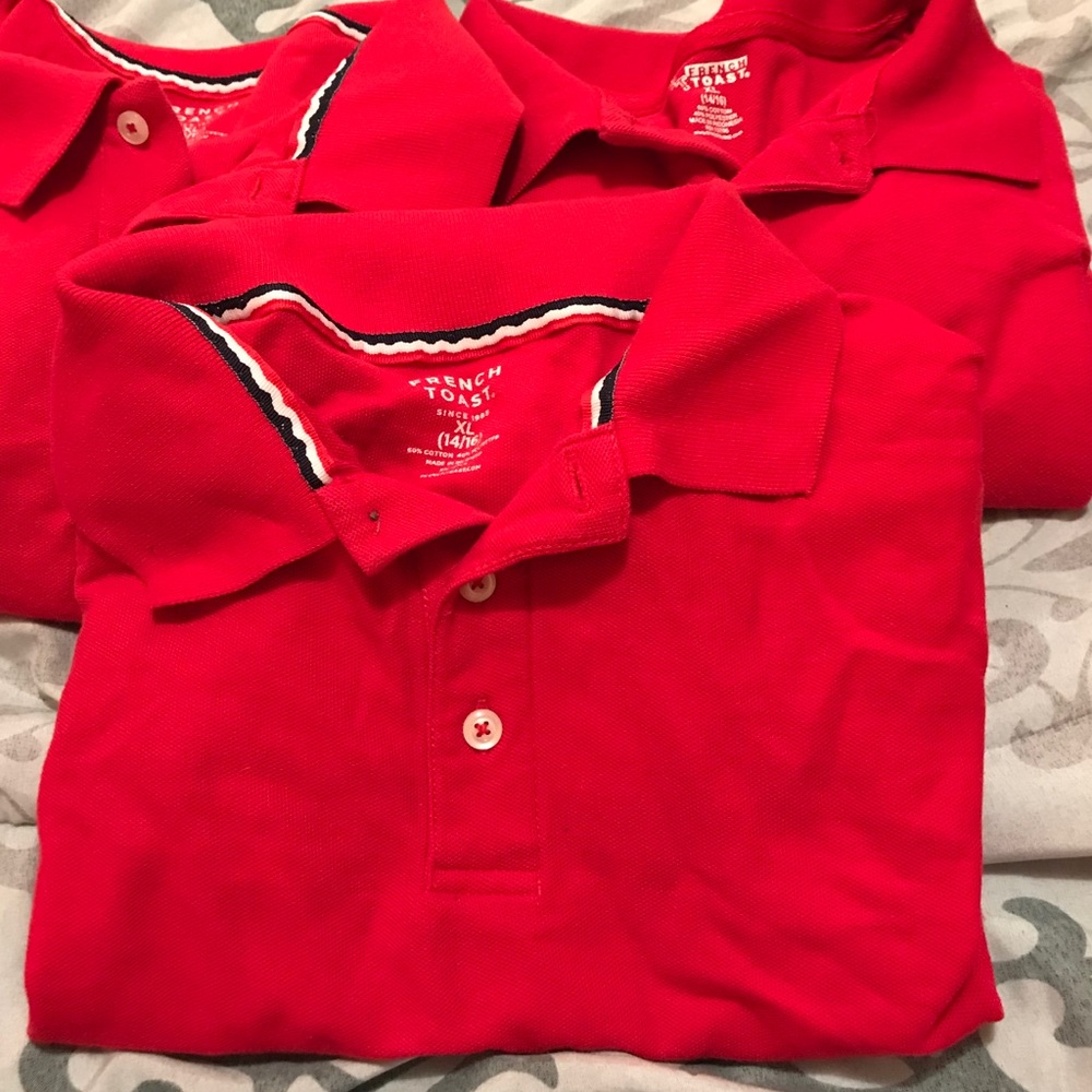 Boys polo style shirts size 14/16